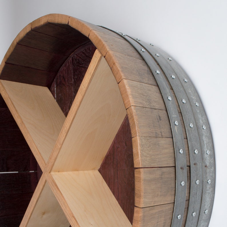 Wine Barrel Storage Shelf Etsy