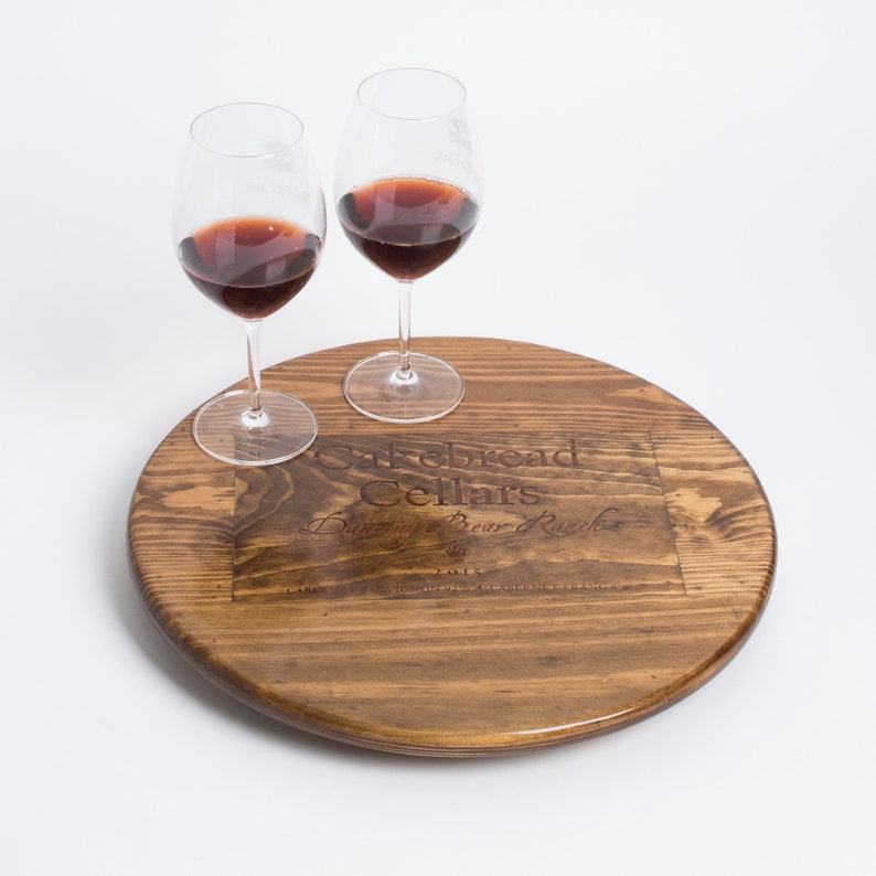 Cakebread Ranch Cakebread Cellars Dancing Bear Ranch Lazy Susan, Choice of Finish - Etsy