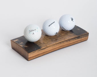 Bourbon Barrel 3 Golf Ball Display