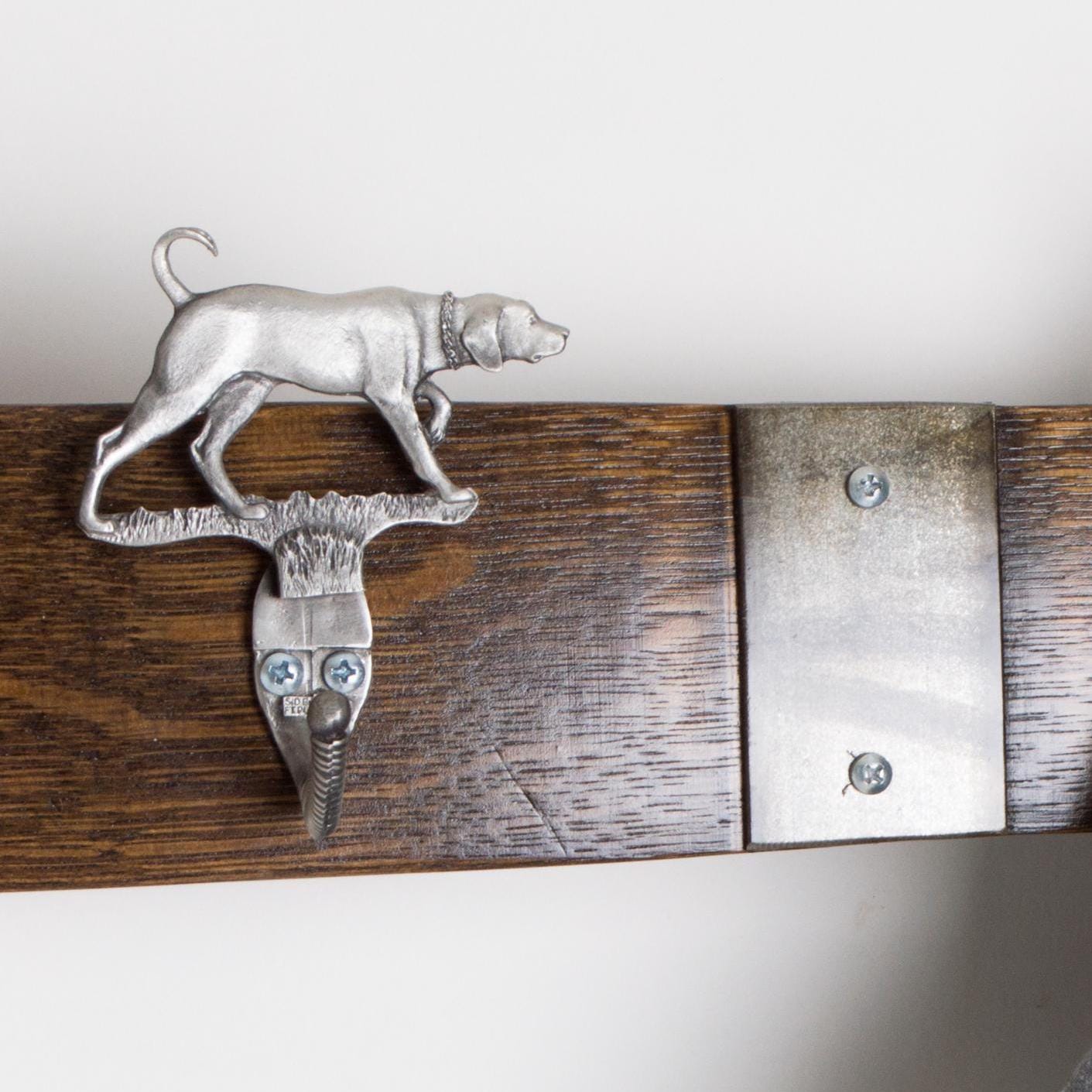 Dog Wine Rack Large Pewter Walking Dog Wine Barrel Coat Rack, Choice of Finish - Etsy
