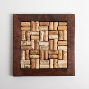 Medium Wine Cork Trivet, Choice of Finish