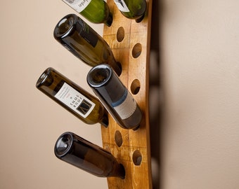 Banded 16 Bottle Wall Wine Rack