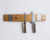 Banded Wine Stave Knife Rack