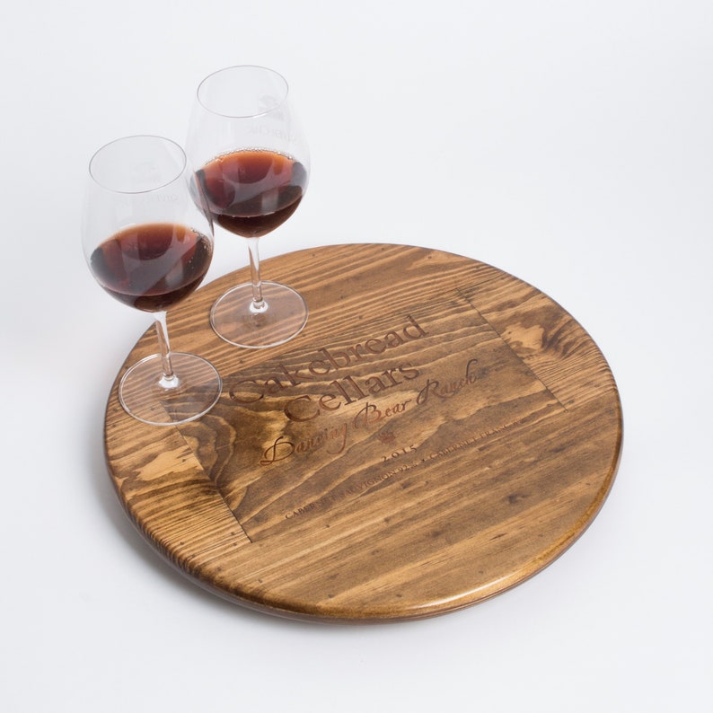 Cakebread Ranch Cakebread Cellars Dancing Bear Ranch Lazy Susan, Choice of Finish - Etsy