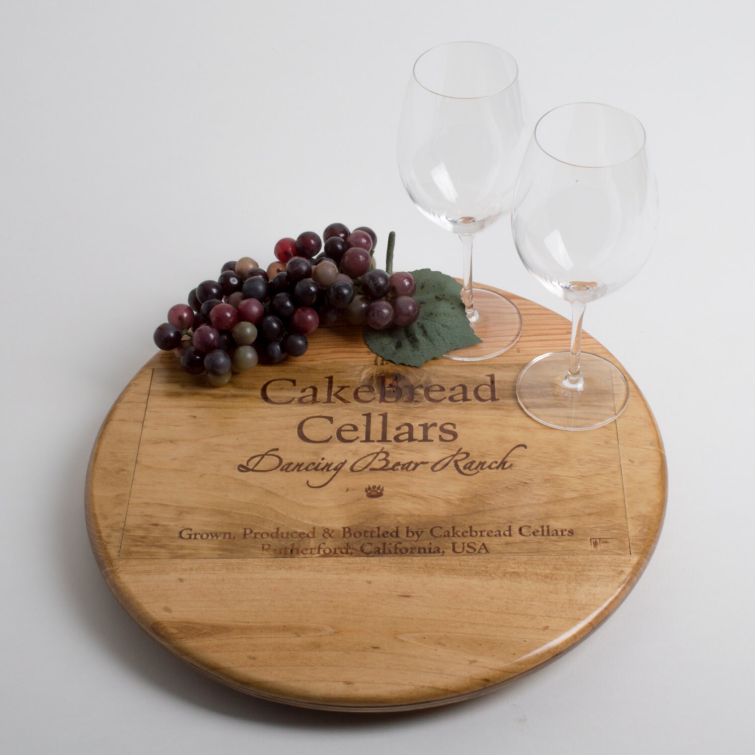 Cakebread Ranch Cakebread Cellars Dancing Bear Ranch Lazy Susan, Choice of Finish - Etsy