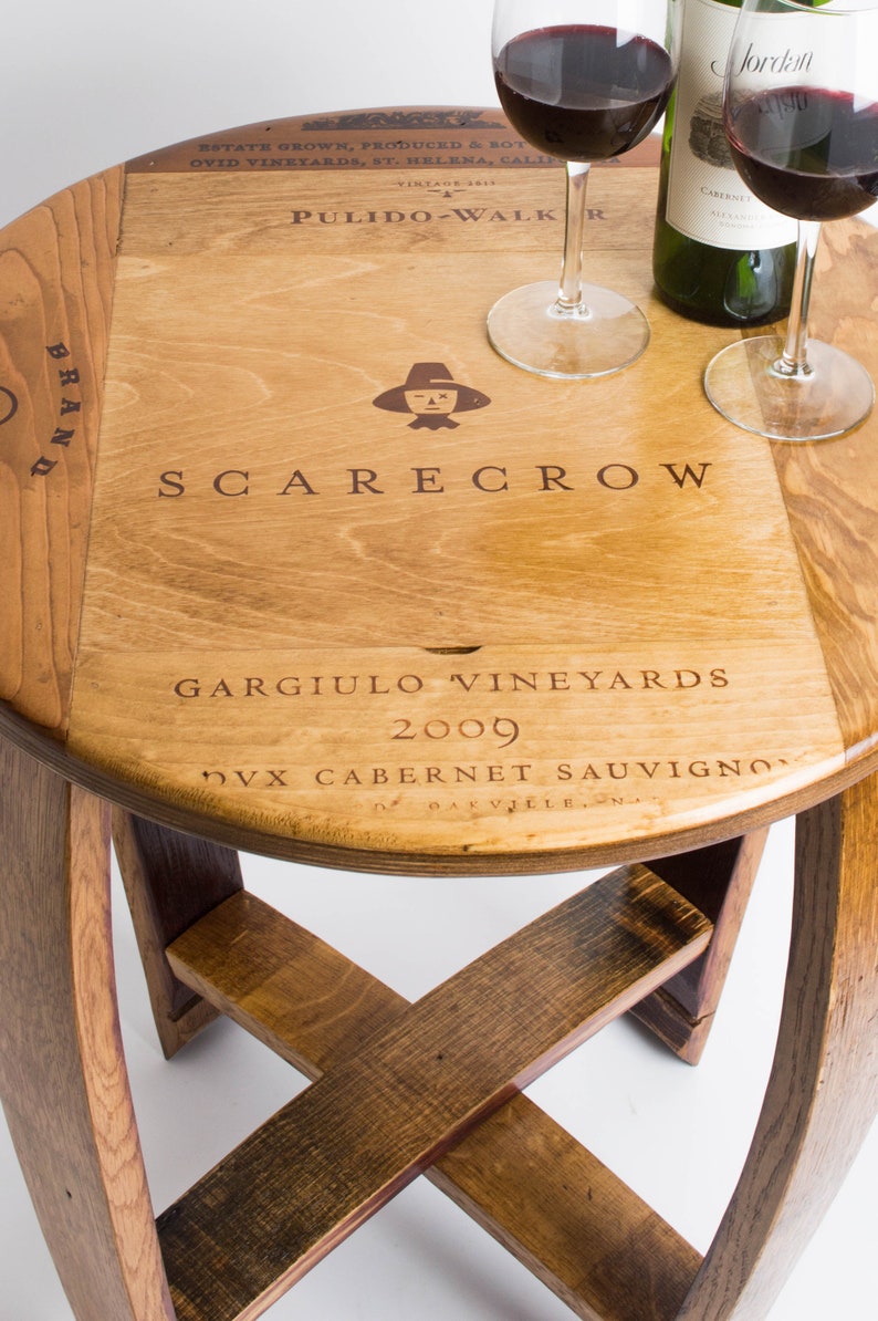 Wine Crate Side Table Etsy