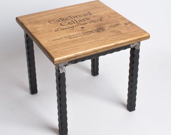 Cakebread Crate Step Stool with Metal Base