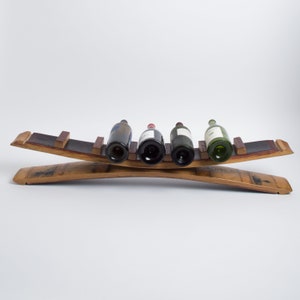 Hourglass Wine Stave Wine Rack, 7 Bottle