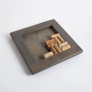 Small Wine Cork Trivet Kit, Gray Stain