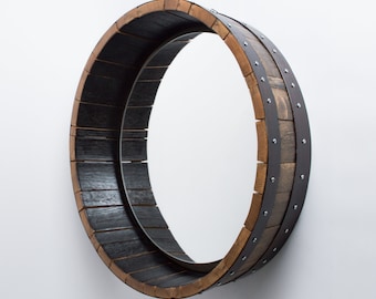 Bourbon Barrel Mirror, Inverted