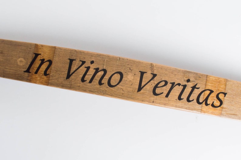 In Vino Veritas Barrel Stave Cellar Sign image 3