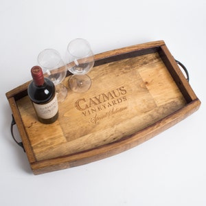 Caymus Wine Crate Tray with Stave Sides