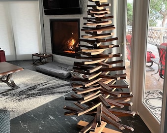 Wine Barrel Christmas Tree - 6 Feet Tall