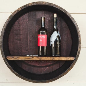 Wine Barrel Shelf