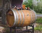 Napa Wine Barrel Ice Chest/Cooler with Stand