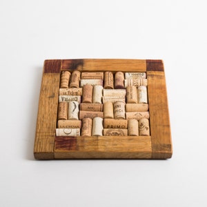 Authentic Wine Barrel Oak Cork Trivet image 6