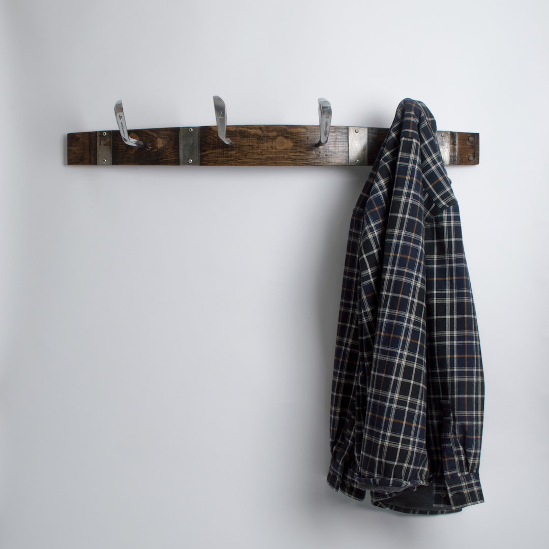 Golf Club Wine Barrel Coat Rack, Choice of Finish Etsy