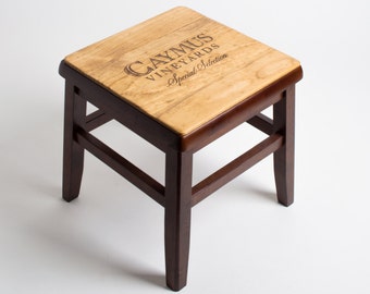 Caymus Wine Crate Step Stool