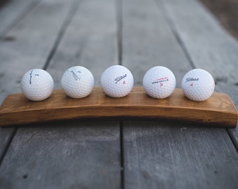 5 Ball Barrel Golf Ball Display
