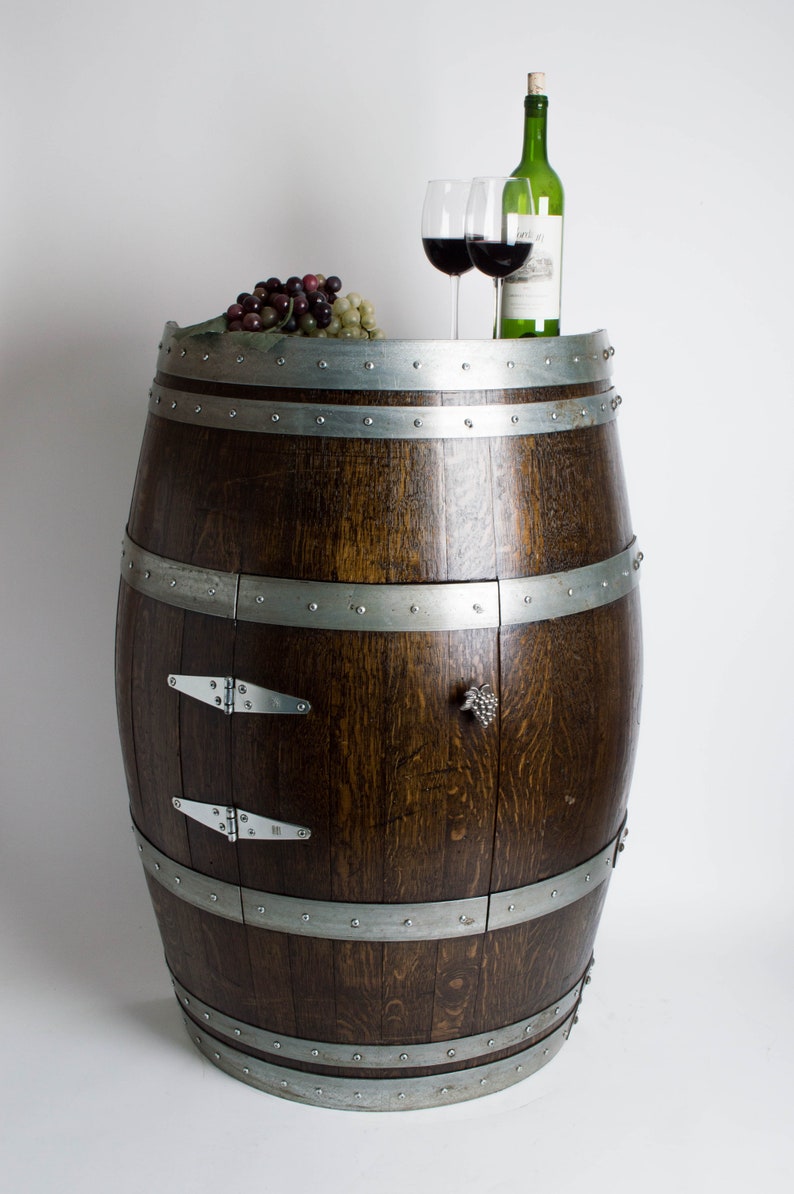 Half Wine Barrel With Door Etsy