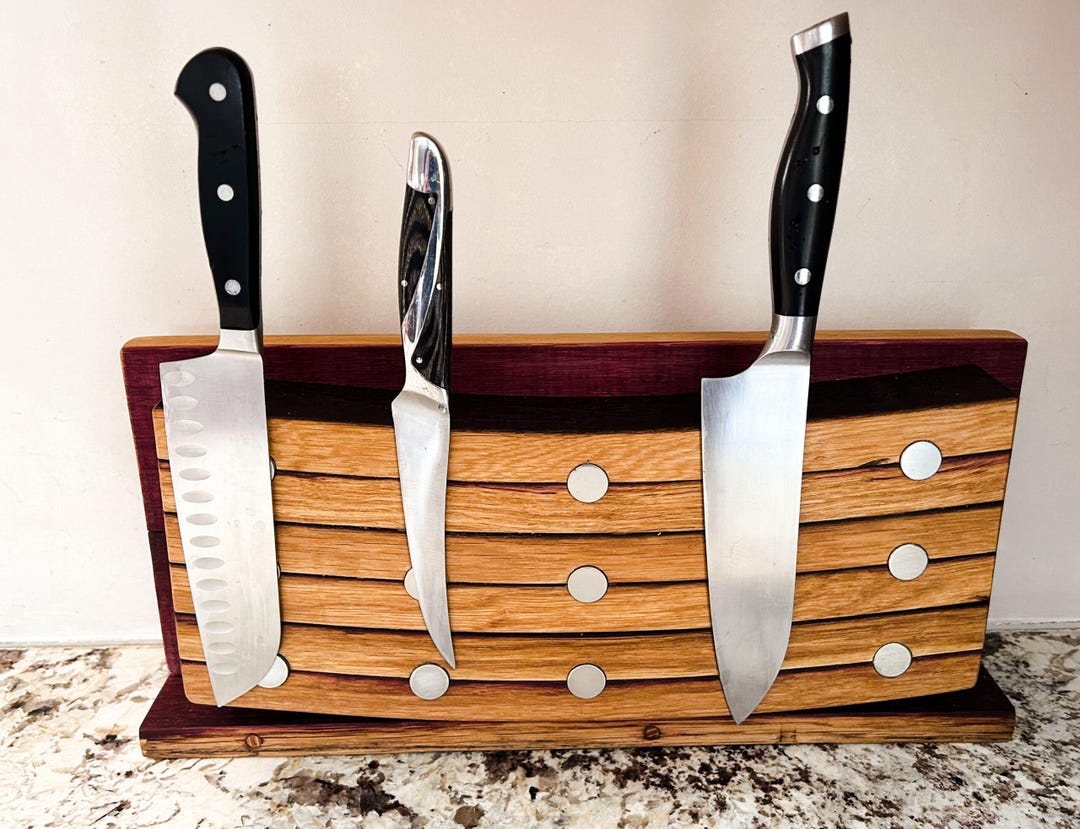 Reclaimed Barrel Stave Knife Rack - Etsy