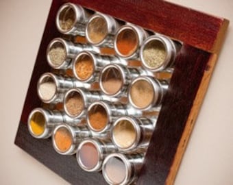 Wine Infused Barrel Spice Rack