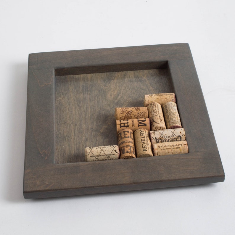 Small Wine Cork Trivet Kit Gray Stain Etsy