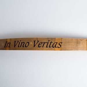 In Vino Veritas Barrel Stave Cellar Sign image 2