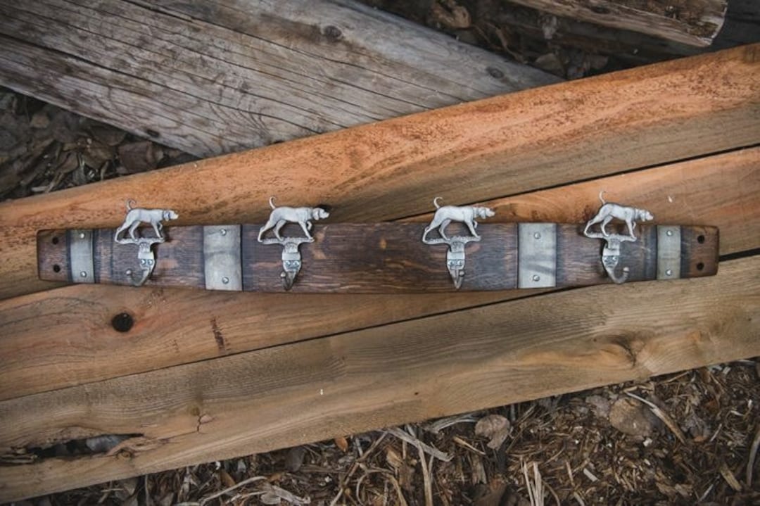 Dog Wine Rack Large Pewter Walking Dog Wine Barrel Coat Rack, Choice of Finish - Etsy