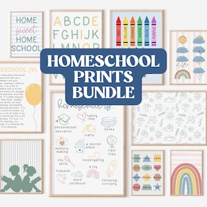 homeschool wall art, homeschool digital prints, homeschool room posters, homeschool decor, homeschool printable sign