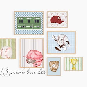 baby boy baseball nursery decor, toddler boy room wall art, baseball prints, baseball baby shower decor, little slugger, baseball theme