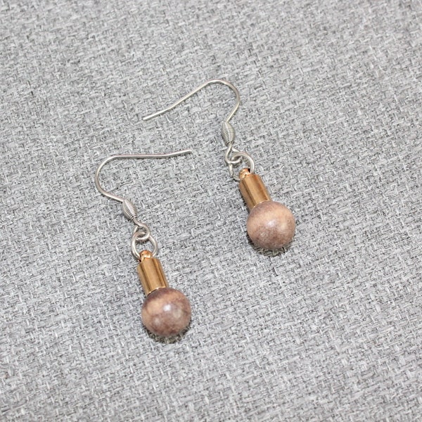 boucle d'oreille, bronze, ethnique, bijou de fantaisie, boucles d'oreilles chirurgical, hypoallergene, bois, wood, wood earrings, gold, or