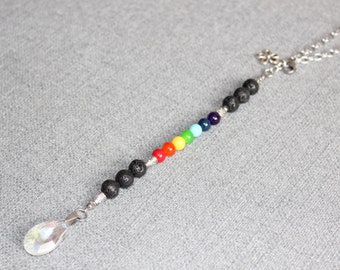 ornement voiture, ca va bien aller, diffuseur voiture, huile essentielle, bijoux rétroviseur, bijou voiture, décoration voiture