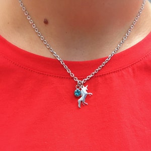 collier, pierre de naissance, bijou naissance, acier inoxydable, cadeau mamie, cadeau maman, collier personnalisé, collier enfant, quebec