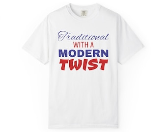 Traditionell mit einem modernen Twist Frauen T-Shirt TradWife Geschenk