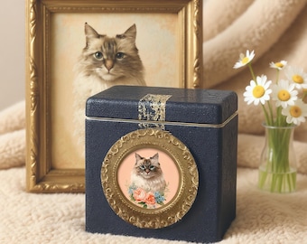 Personalized Ceramic Pet Urn–Custom Pet Memorial Ashes Keepsake  Handmade Pet Loss Gift Urn for Dog Cat Ashes Loss Gifts Pet Memorial Gifts