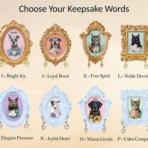 Custom Hand-Painted Pet Portrait in Vintage Frame – Pet Memorial Gift, Dog Memorial Gift, Cat Memorial Keepsake, pet memorial gift image 4