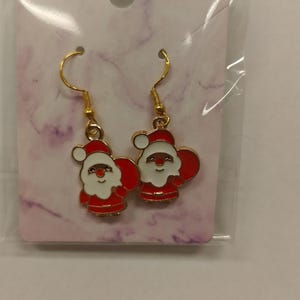 Santa clause earrings
