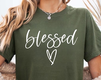 Blessed Shirt, Blessed Tshirt, Blessed Tshirts, Womens Shirt, Womens Tshirt, Womens Shirts, Blessed Top, Blessed, Comfy Shirt, Soft Shirt