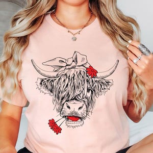 Cute Cow Shirt, Heifer Sweatshirt, Highland Cow Shirt, Cow Gifts For Her, Farm T-shirt, Ranch Tee, Farmer, Cowgirl, Bull Shirt, Cow T-shirt