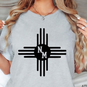 New Mexico Shirt, New Mexico Top ,New Mexico, Zia Shirt, New Mexico Flag Shirt, New Mexico Art Shirt, Southwestern Shirt, State Flag Shirt