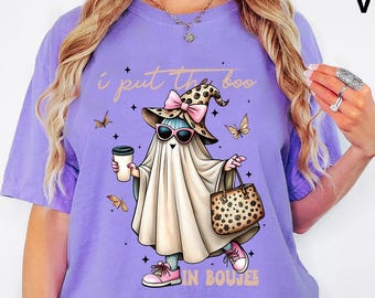 Comfort Colors® Halloween Ghost Shirt, Boo Jee Shirt, Boo Shirt, Spooky Ghost Hoodie, Spooky Season Ghost Sweater, Spooky Vibes Shirt, Ghost