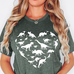 Heart of Dinosaurs, Dinosaurs Shirt, Dinosaurs T Shirt for Women, Dinosaurs for Mom, Dinosaurs T Shirt for Mother Day&#39;s Gift, Dinosaurs Tee