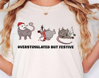 Opossum Christmas Shirt, Christmas Opossum Tee, Cute Opossum Shirt, Wild Animals Sweater, Funny Opossum Christmas Sweatshirt,Funny Christmas