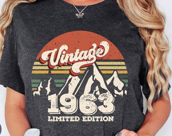 Vintage 1963 Shirt, Birthday Gift For Men, Birthday Best Friend Shirt, Sixties Shirt, Birthday Gift, Born in 1963, 1963 Birthday Sweatshirt