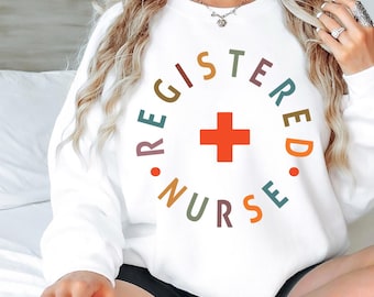 Registered Nurse Long Sleeve Shirt,RN Long Sleeve Tshirt for Registered Nurse, Gift for Registered Nurse,RN Sweatshirt, Registered Nurse Tee