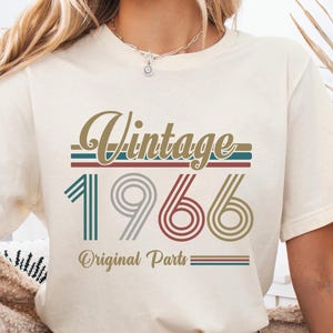 Vintage 1966 Shirt, Birthday Gift For Men, Birthday Best Friend Shirt, Sixties Shirt, Birthday Gift, Born in 1966, 1966 Birthday Sweatshirt