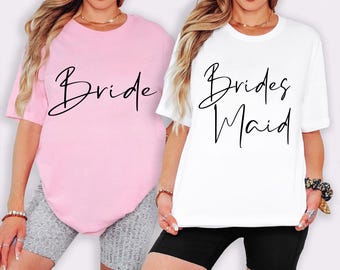 Bridesmaids Shirt, Bridesmaid Custom Tshirts, Wedding Custom Shirts, Maid Of Honor Shirt, Bridesmaid Gift,Bridal Party Shirts, Bride's Babes