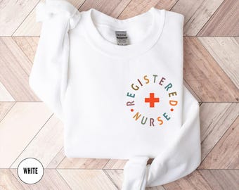 Registered Nurse Long Sleeve Shirt,RN Long Sleeve Tshirt for Registered Nurse, Gift for Registered Nurse,RN Sweatshirt, Registered Nurse Tee