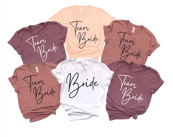 Team Bride Shirts, Bride Shirt, Bachelorette Party Shirts, Bridesmaid Shirts, Bridesmaids Proposal Gift, Bachelorette Shirts, Squad Shirt
